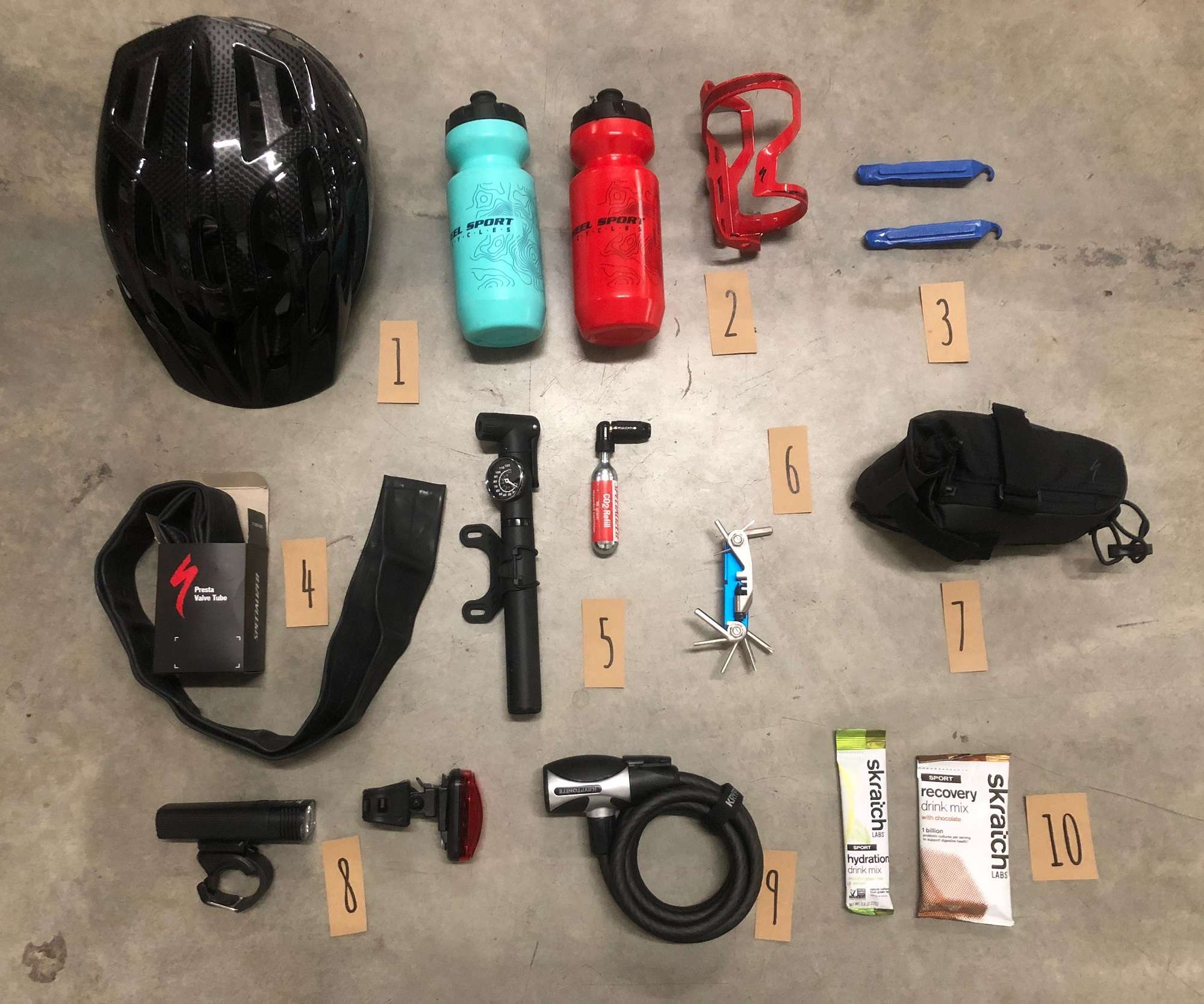 bike tour equipment
